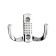 Hook furniture tundra TKD011, two -rod, chrome