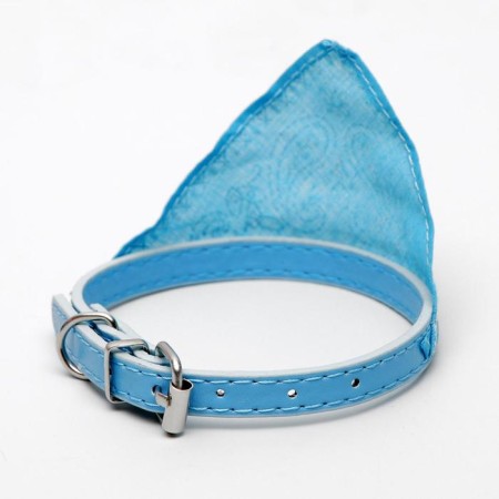 Collar with a scarf 32 x 1 cm, Osh 22-28, blue-1