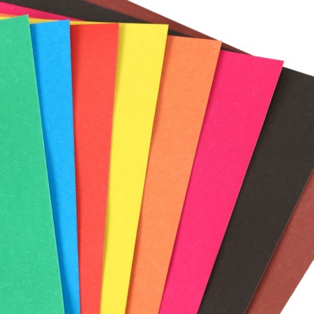 Cardboard Color, A4, 8 sheets, 8 colors, non -unilateral, bilateral, in the folder, 220 g/m², Masha and the bear-3