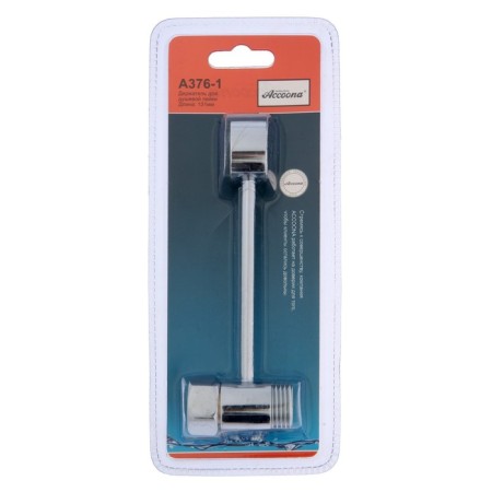Accoona A376-1 shower holder, unregulated, plastic, chrome-2