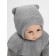 Hat helmet Children's Amarobaby Pure Love Helmet, lining, size 46-48 cm, color gray color