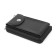 Bag for documents with zipper, n/k, 2 departments, black matte