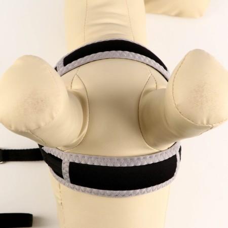 The set is soft slopes, a leash 120 x 1 cm with a swivel, s, Osh 26-67 cm, og 26-67 cm, black-4