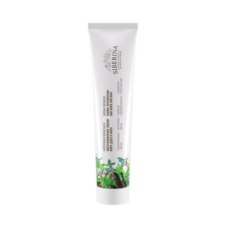 Natural toothpaste "Restoration of enamel. Oak bark and mint ", 75 ml