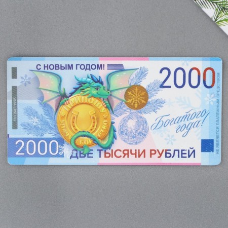 New Year's magnet "New Year: rich year", 10 x 5 cm