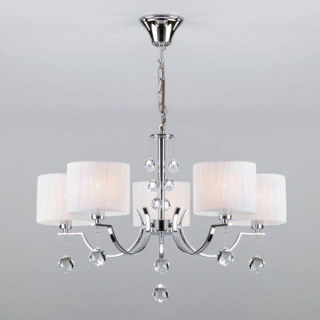 Napoli chandelier, 5x40W E14, chromium color