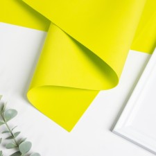Foamiran matte 50x50cm 1 mm, fluorescent yellow