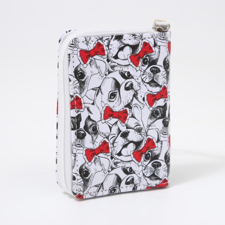 Children's wallet with lightning, white/red color-1