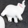 Pot "Elephant Gideon" White, 14.5x7.5x12cm