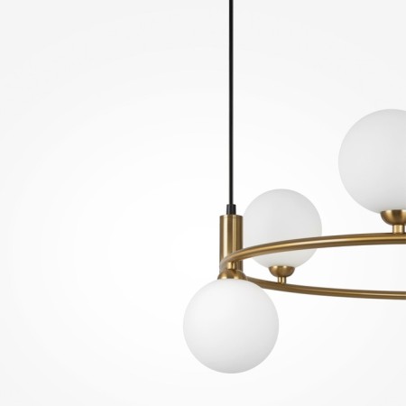 Suspension lamp Maytoni Mod013PL-06BS1, 6XG9, 25W, 65x58x178 cm, brass color-2