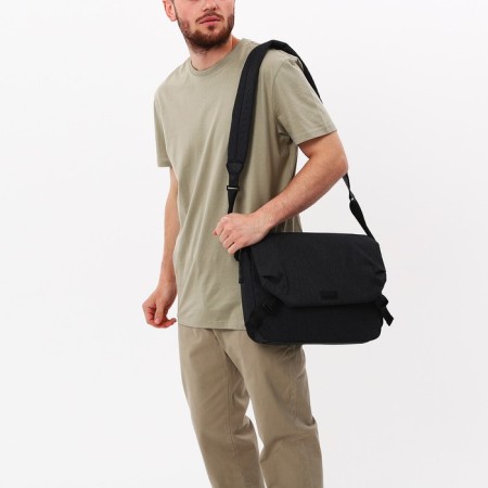 Male bag, Medvedkovo, dark gray color-7