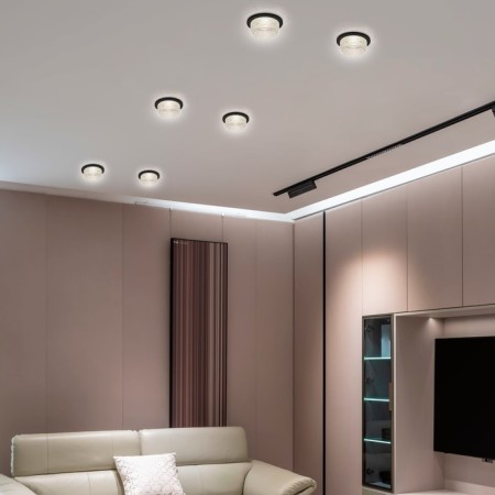 Lamp built -in era DK109, IP20, 12W, 80x45 mm, black/transparent color-2