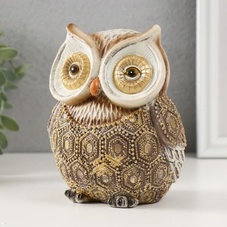 Polystone souvenir "Eye with golden eyes" 11x9x14 cm-3