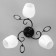 Ceiling Ceiling Maggie 3HE27 40W Black, Chrome
