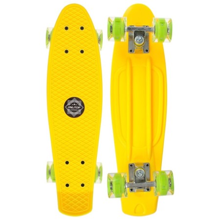 Skateboard Onlitop, 56x15 cm, light wheels PU 60x45 mm, aluminum frame, color mix-4