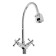 Accoona A4871 kitchen mixer, two -wound, flexible surge, silumin, chrome