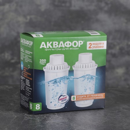 A set of interchangeable cartridges "Aquaphor. B-8 ", 2 pcs, cleaning water with a high chlorine content