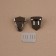 Bag -3 × 2 cm fastener, black nickel color