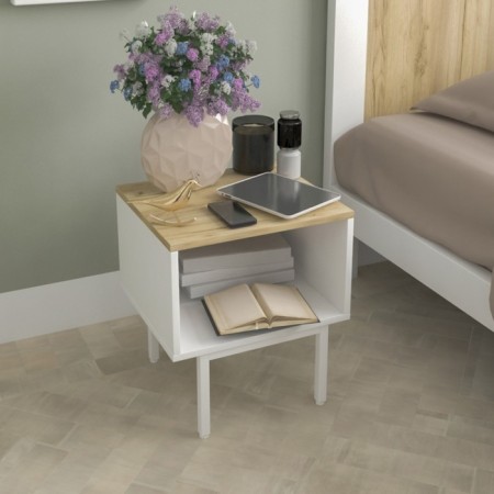 Bleet cabinet Bergen, 40x35x45 cm, oak craf gold, white
