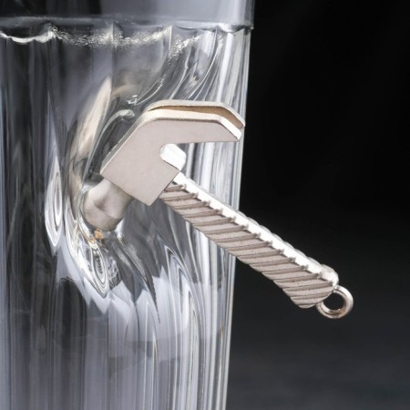A glass "impenetrable", with a hammer, faceted, 250 ml-2