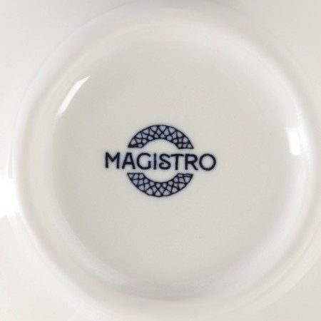 Porcelain salad Magistro Ocean, 300 ml, D = 12 cm, blue color-4