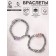Bracelets "Demetrons" on a magnet, marmalade bears, purple-pink color in silver
