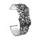 Skart watch strap "Skull", 20 mm, silicone