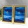 Photo frame Double glass "GT 224/-g" 10x15 cm, vertical, gold