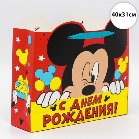 Gift package "Happy Birthday" 31x40x11.5 cm, packaging, Mickey Mouse-1