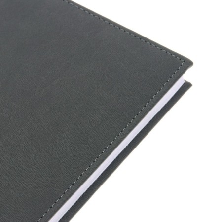 Delivery of a non -stated A5, 160 Vivevella sheets, artificial leather cover, gray cover-2