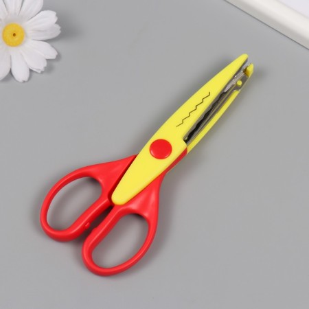 Embossed scissors 15.5 cm, mix-3