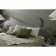 A pillow made of cotton knuckles of light gray color Essential, size 45x45 cm