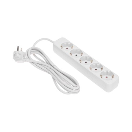 Extension cord Standard 5 nests, 3m, 3x1.0mm², s/h, white rexant-1