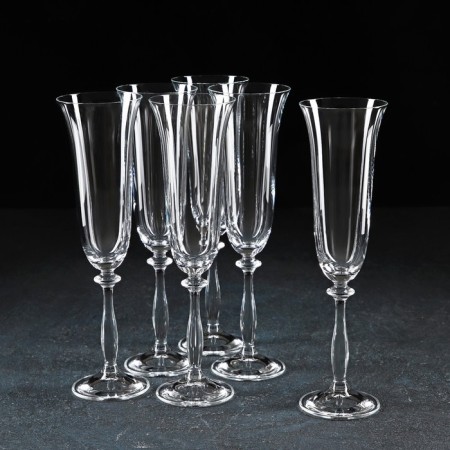 A set of glasses for champagne Bohemia Crystal "Angela", 190 ml, 6 pcs