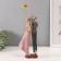 Polystone souvenir "A couple with a daughter and a ball" 6x12.5x33.5 cm