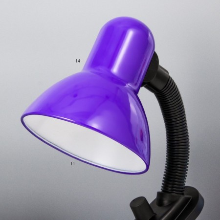 HELP LAM E27, light regulatory, on a clamp (220V) purple (108a) Risalux-2