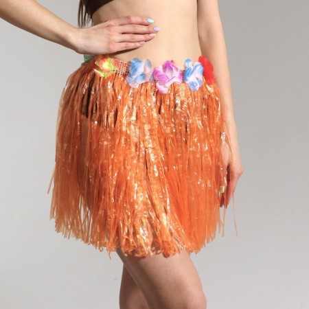 Hawaiian skirt, color 40 cm, mix-4