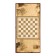 Wooden backgammon with checkers, board game "Dog", 40 x 40 cm