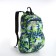 Waterproof backpack with lightning, 3 pockets, green color