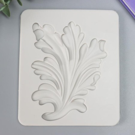 Mold Silicon "Fluffy Leaf" 13.6x11.5x0.8 cm