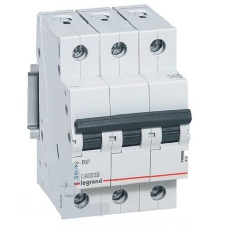 Switch aut. Legrand, 3p, C 10A, RX3, 4. 5ka 419706