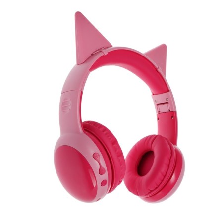 Perfeo Kids children's headphones, wireless, full -size, microphone, BT 5.0, 300 mAh, pink