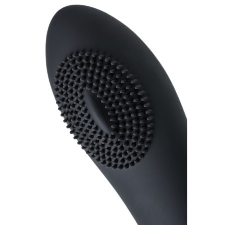 Vibrator prr Shio-Pro silicone, 21 cm, black color-5