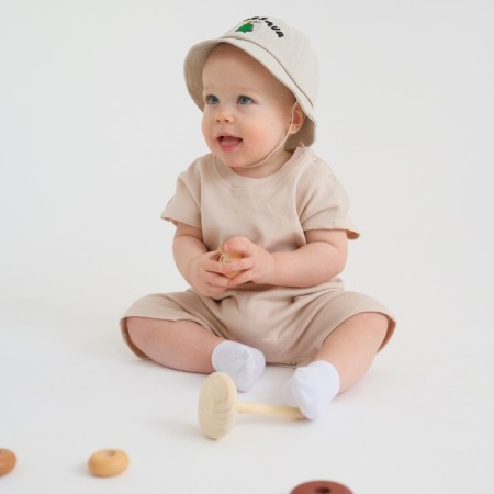 Pesopherician-football cap for children's minku, beige color, height 68-74 cm-4