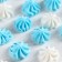 Mashless Sugar white, blue konfinetta for decor of cupcakes, cake, cakes and drinks, 30 g.