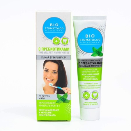 Smart toothpaste strengthening mineral 5 in the 1st series "Bio Stomatological Professional", a tube 75 ml