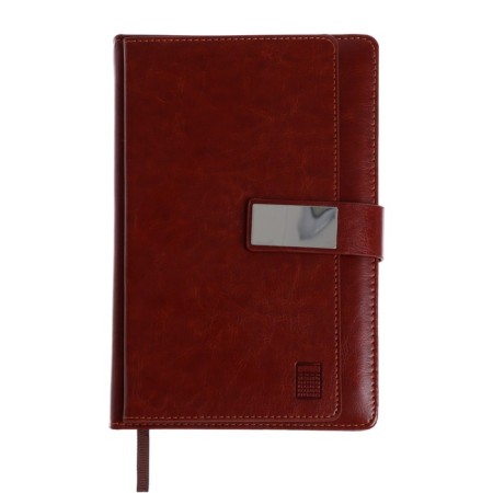 Deliciper of Leduced A5, 140 sheets in a cage, with a calculator, with a scrap, leatherette cover, mix-7