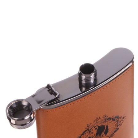 Flask for alcohol and water, 270 ml, "the most important", stainless steel, gift, 9 oz-3