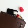 Lightning bag bag, brown color
