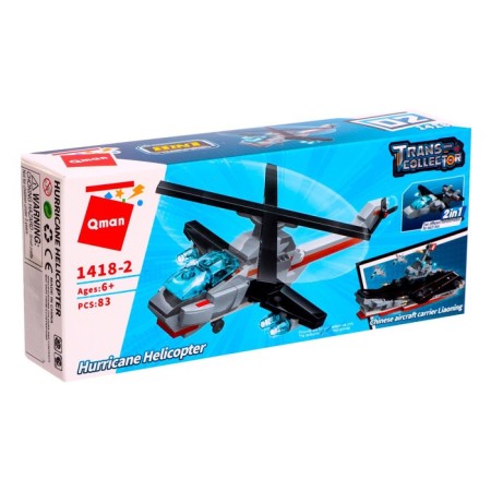 Designer Military zone "Combat transport. Helicopter "Hurricane", 83 details-1